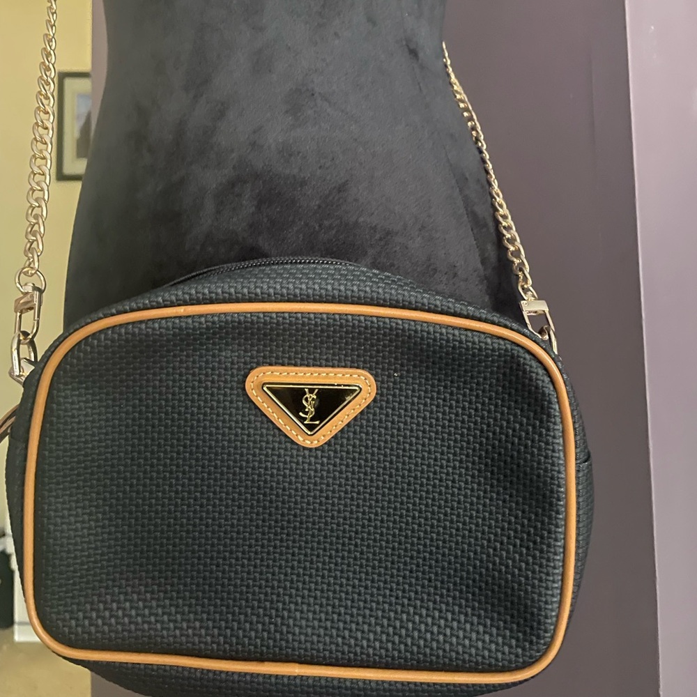 YSL cosmetic bag converted into crossbody